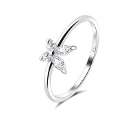 Beautiful butterfly with CZ Silver Ring NSR-3943